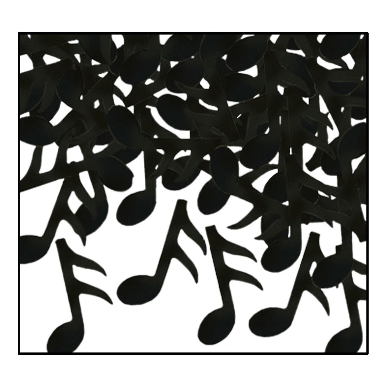 12 Pack Bulk Confetti Musical Notes Party Decoration - black (1 Oz per Pack)